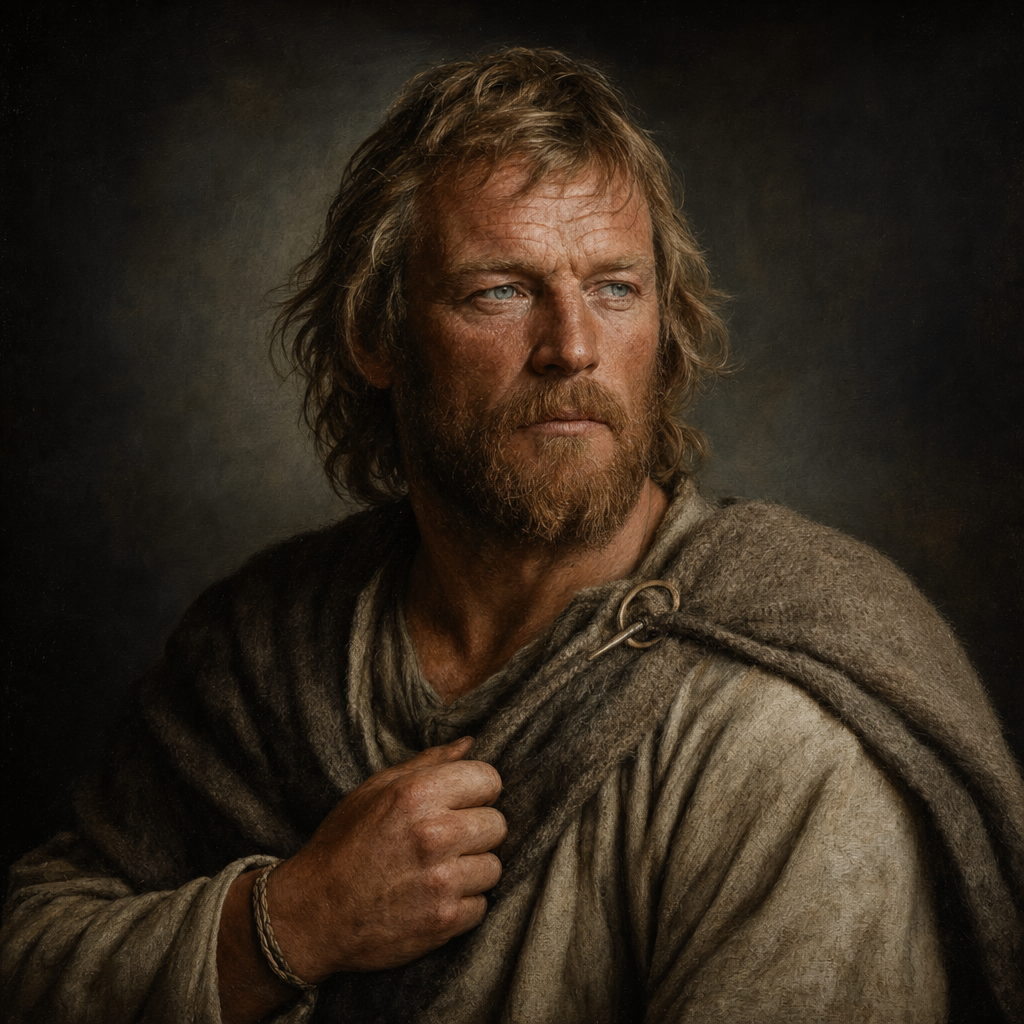 Portrait interpretation of Aak of the Frisian Terps (AI-generated artwork, not documentary evidence)