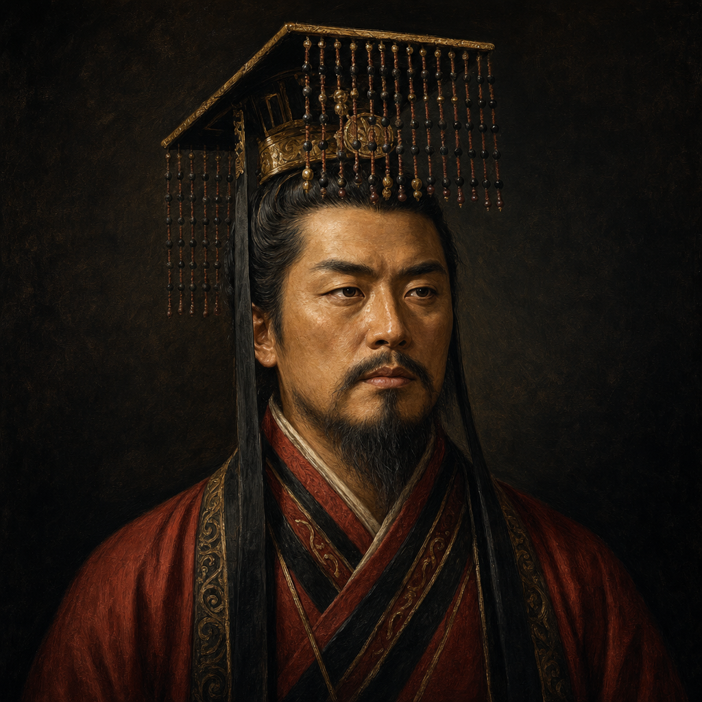 Portrait interpretation of Emperor Wu of Northern Zhou (AI-generated artwork, not documentary evidence)