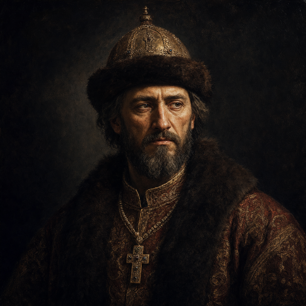 Portrait interpretation of Grand Prince Dmitry Alexandrovich (AI-generated artwork, not documentary evidence)