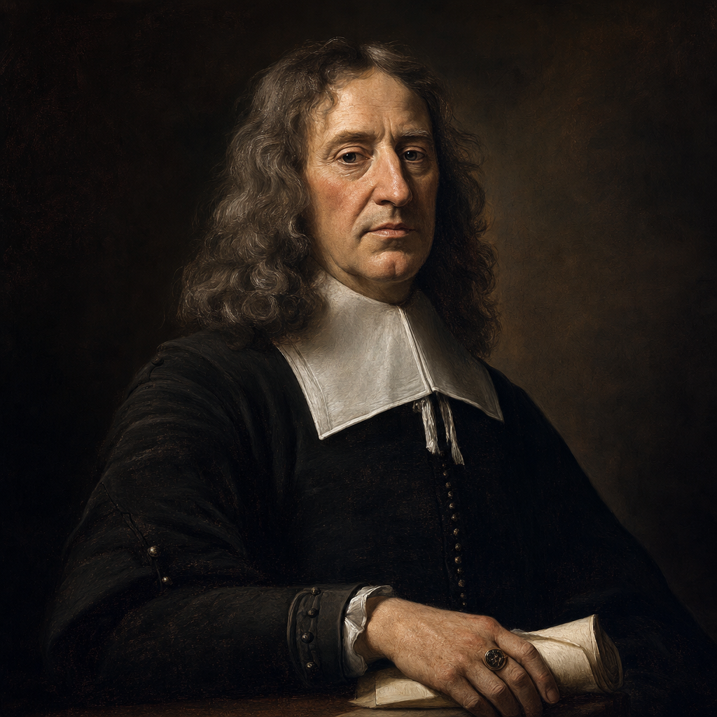 Portrait interpretation of Philip Calvert (AI-generated artwork, not documentary evidence)