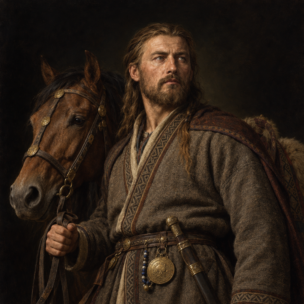 Portrait interpretation of The Alans of the North Caucasus (AI-generated artwork, not documentary evidence)