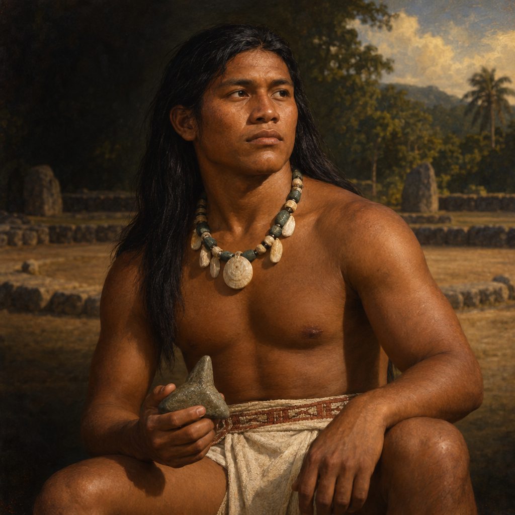 Portrait interpretation of The Ancient Puerto Ricans (AI-generated artwork, not documentary evidence)