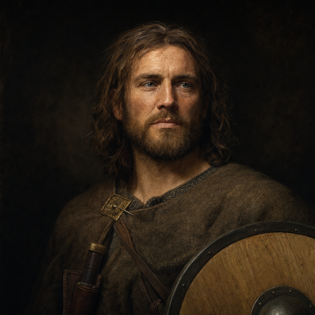 Portrait interpretation of The Anglo-Saxons (AI-generated artwork, not documentary evidence)