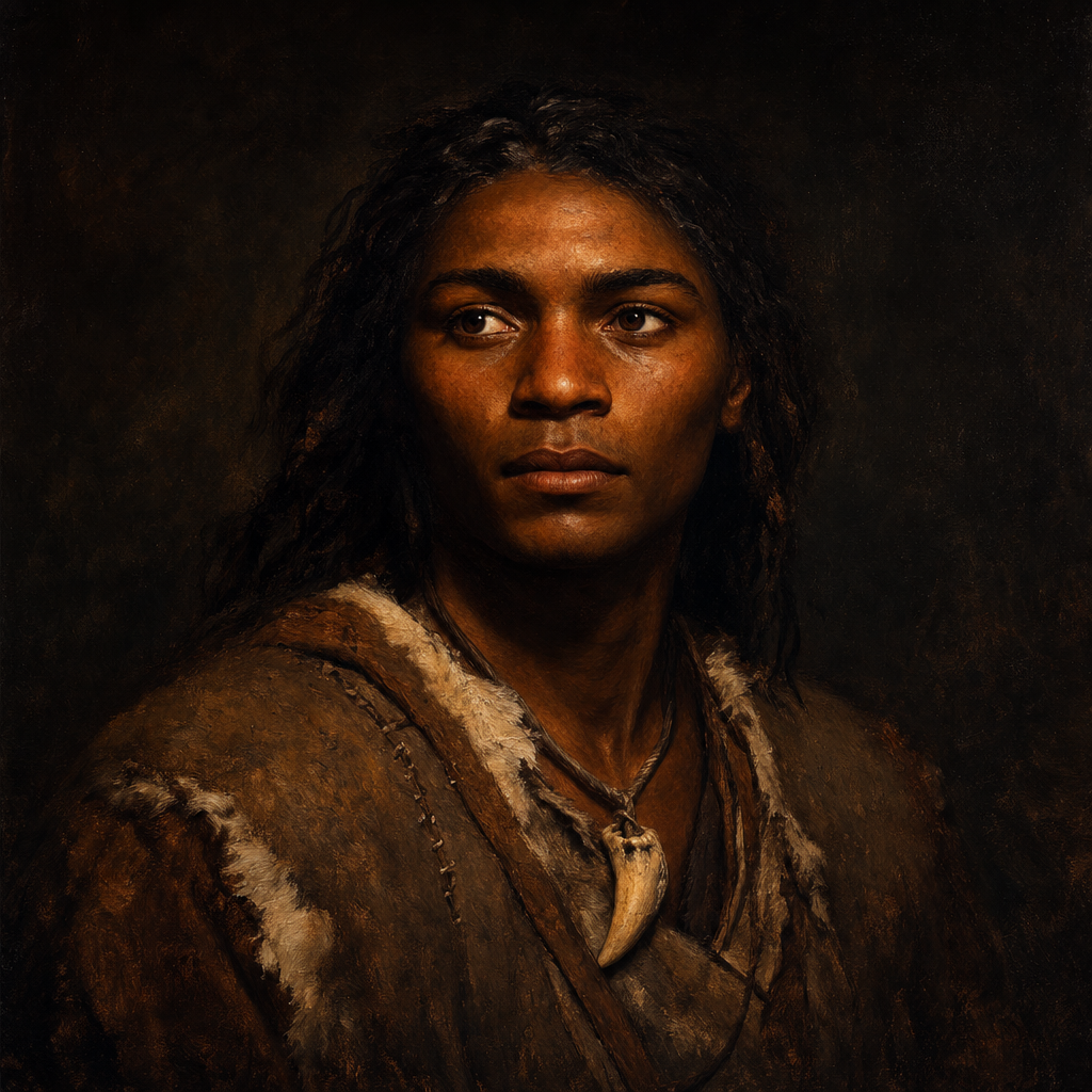 Portrait interpretation of The Bacho Kiro Pioneers (AI-generated artwork, not documentary evidence)