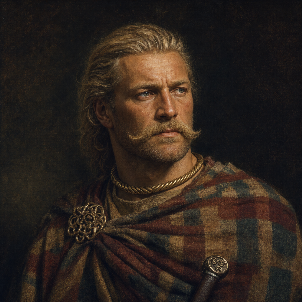 Portrait interpretation of The Balkan Celts (AI-generated artwork, not documentary evidence)