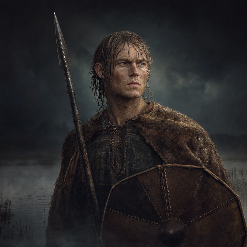 Portrait interpretation of The Bog Army of Alken Enge (AI-generated artwork, not documentary evidence)