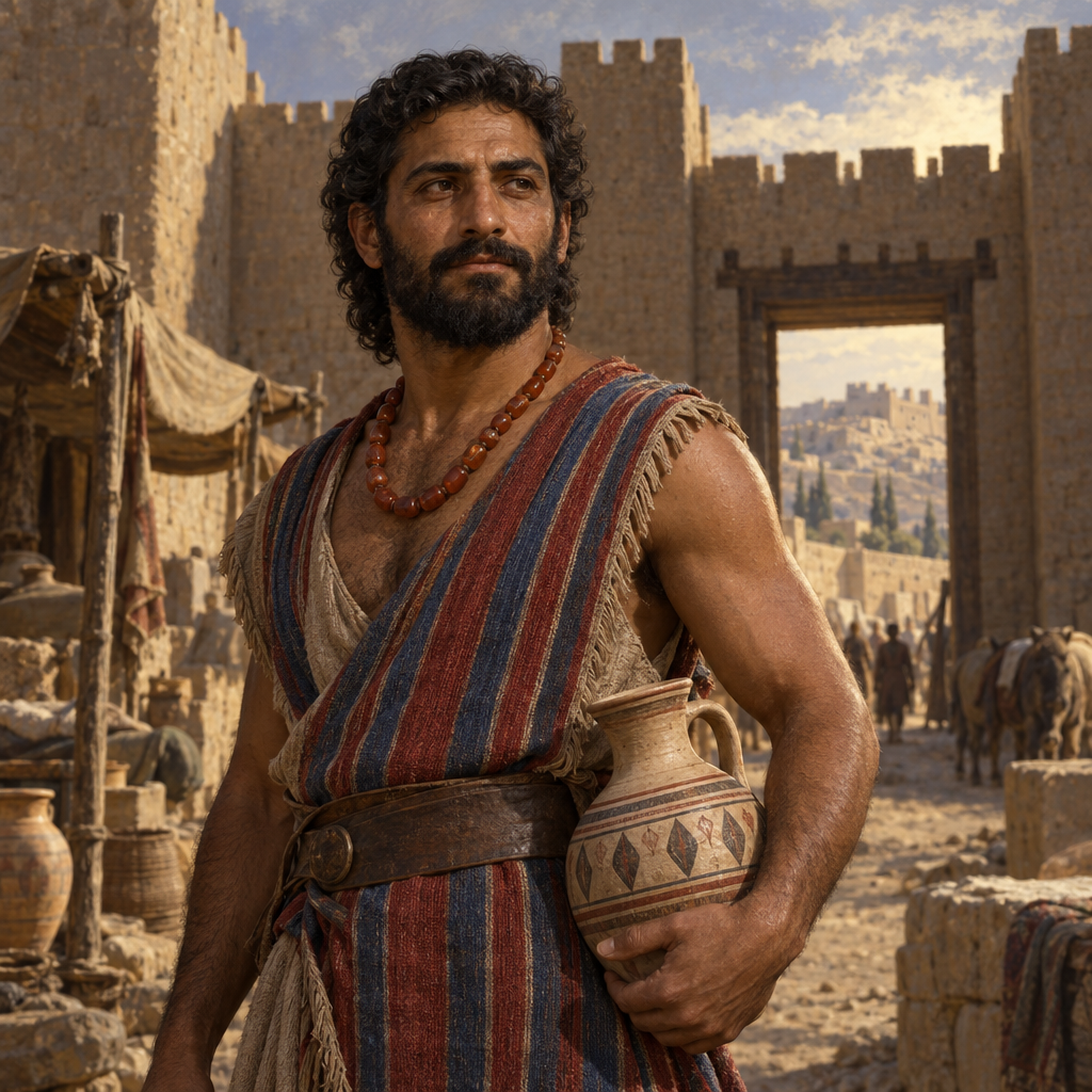 Portrait interpretation of The Canaanites (AI-generated artwork, not documentary evidence)