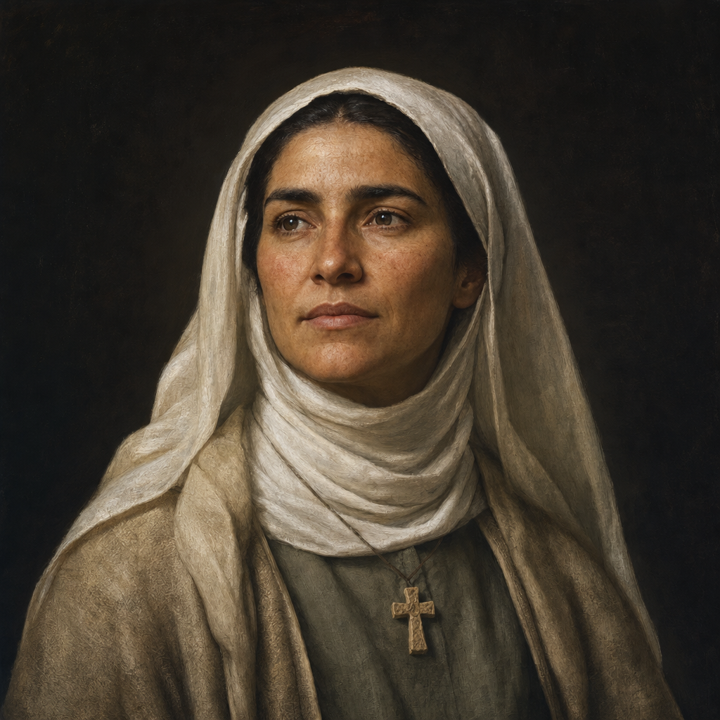 Portrait interpretation of The Christians of Norman Segesta (AI-generated artwork, not documentary evidence)