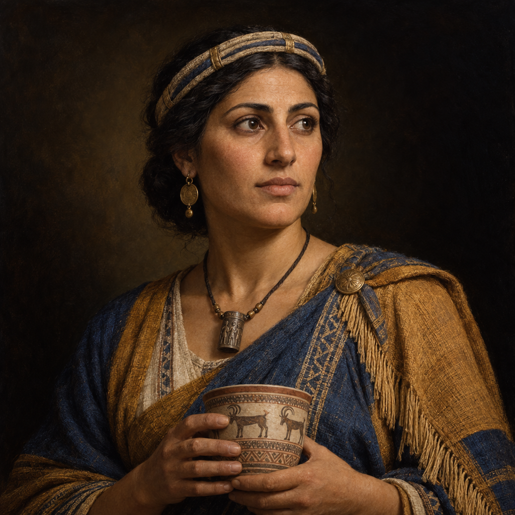 Portrait interpretation of The Citizens of Alalakh (AI-generated artwork, not documentary evidence)