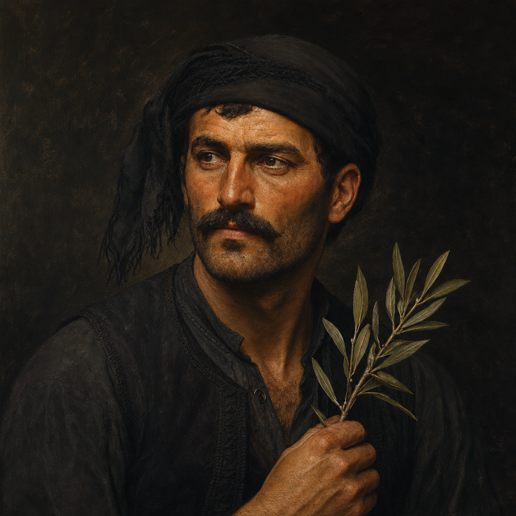Portrait interpretation of The Cretans of 1941 (AI-generated artwork, not documentary evidence)