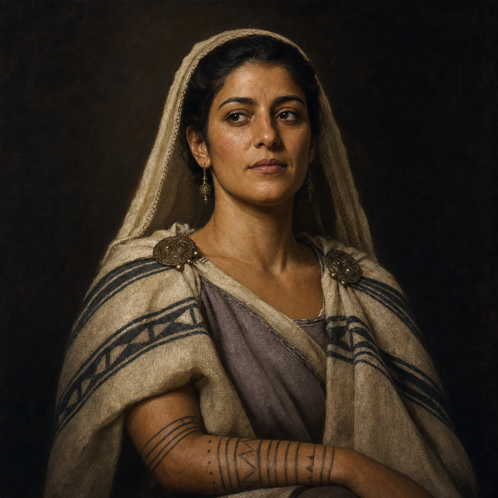 Portrait interpretation of The Daunians (AI-generated artwork, not documentary evidence)
