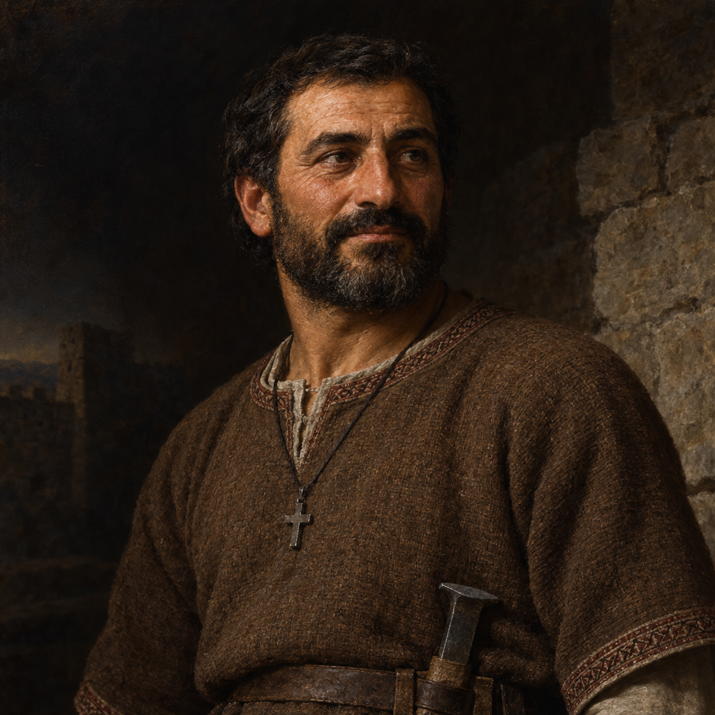 Portrait interpretation of The Early Medieval Georgians (AI-generated artwork, not documentary evidence)