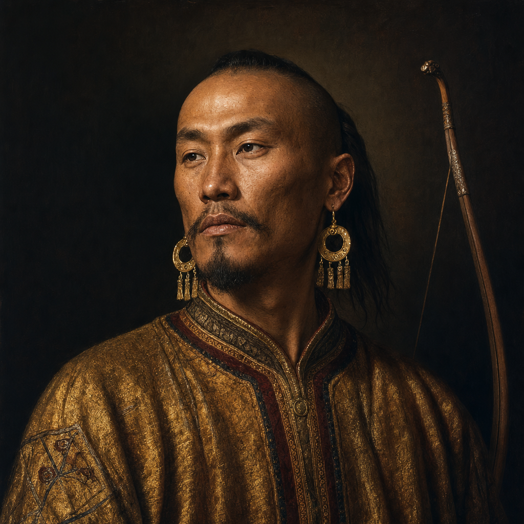 Portrait interpretation of The European Hun Elites (AI-generated artwork, not documentary evidence)