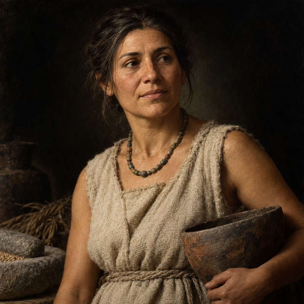 Portrait interpretation of The First Farmers of Barcın (AI-generated artwork, not documentary evidence)