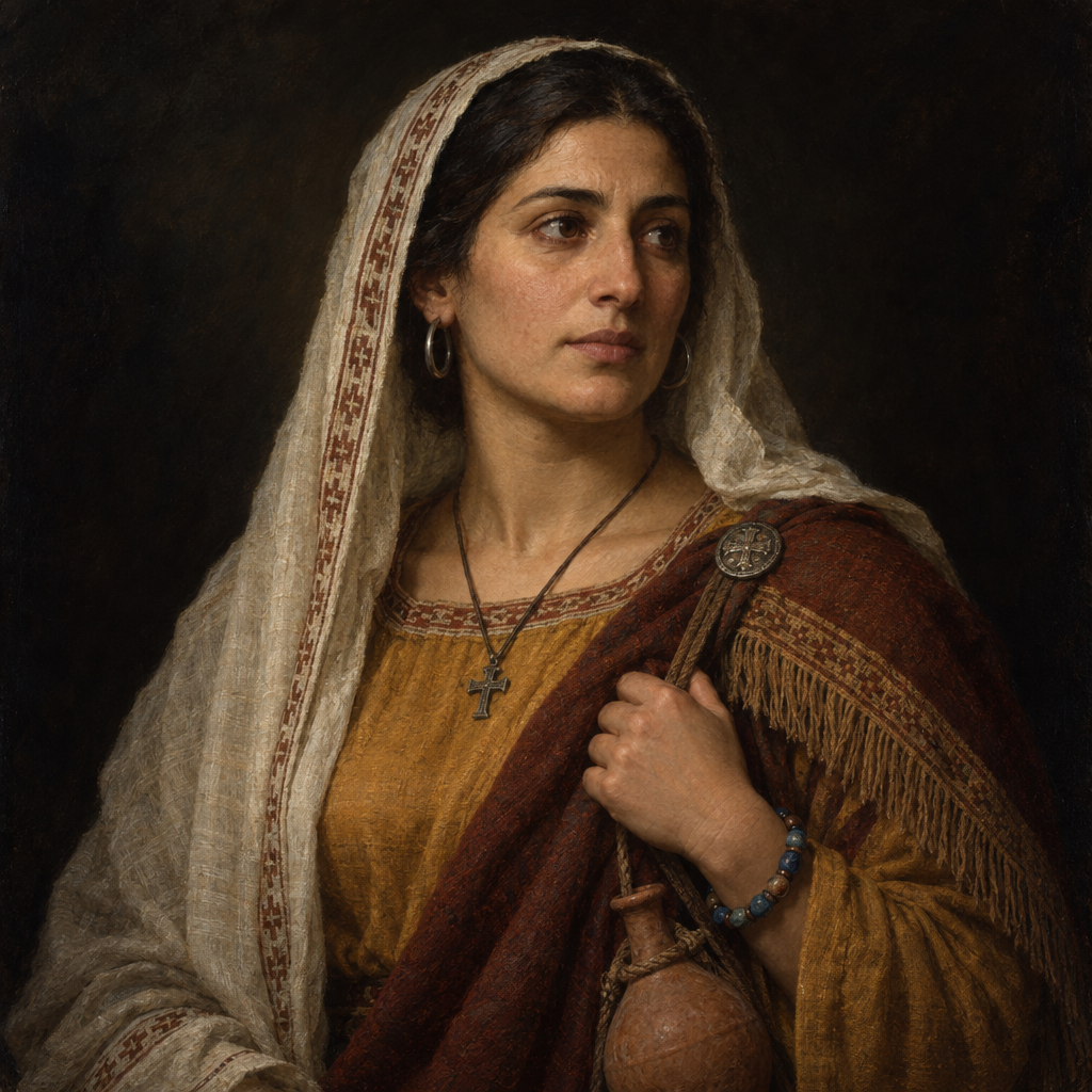 Portrait interpretation of The Georgians of Late Antiquity (AI-generated artwork, not documentary evidence)
