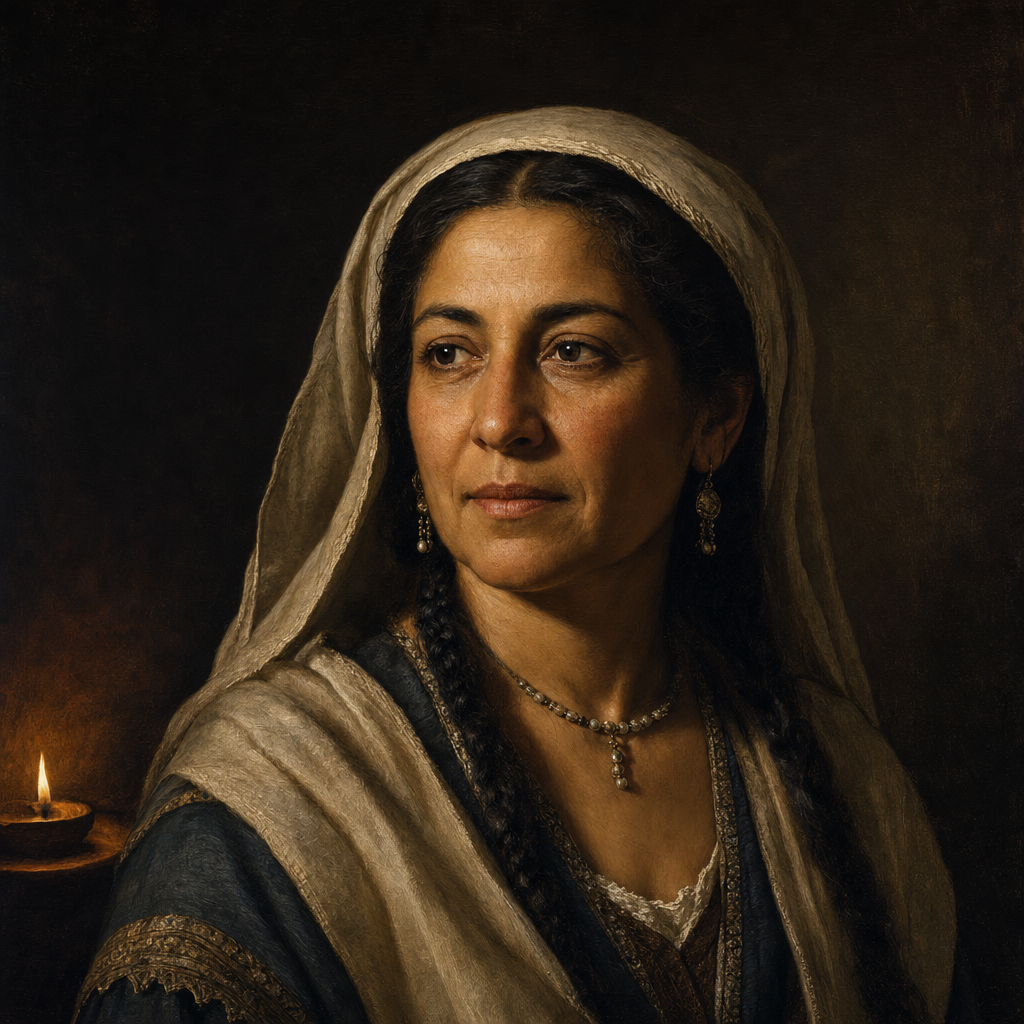 Portrait interpretation of The Jews of Tàrrega (AI-generated artwork, not documentary evidence)