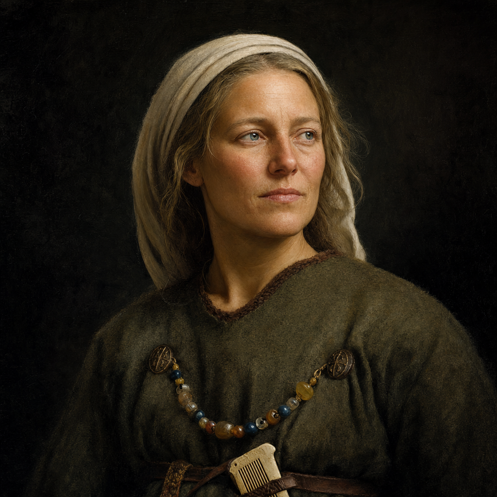 Portrait interpretation of The Merovingians of Koksijde (AI-generated artwork, not documentary evidence)