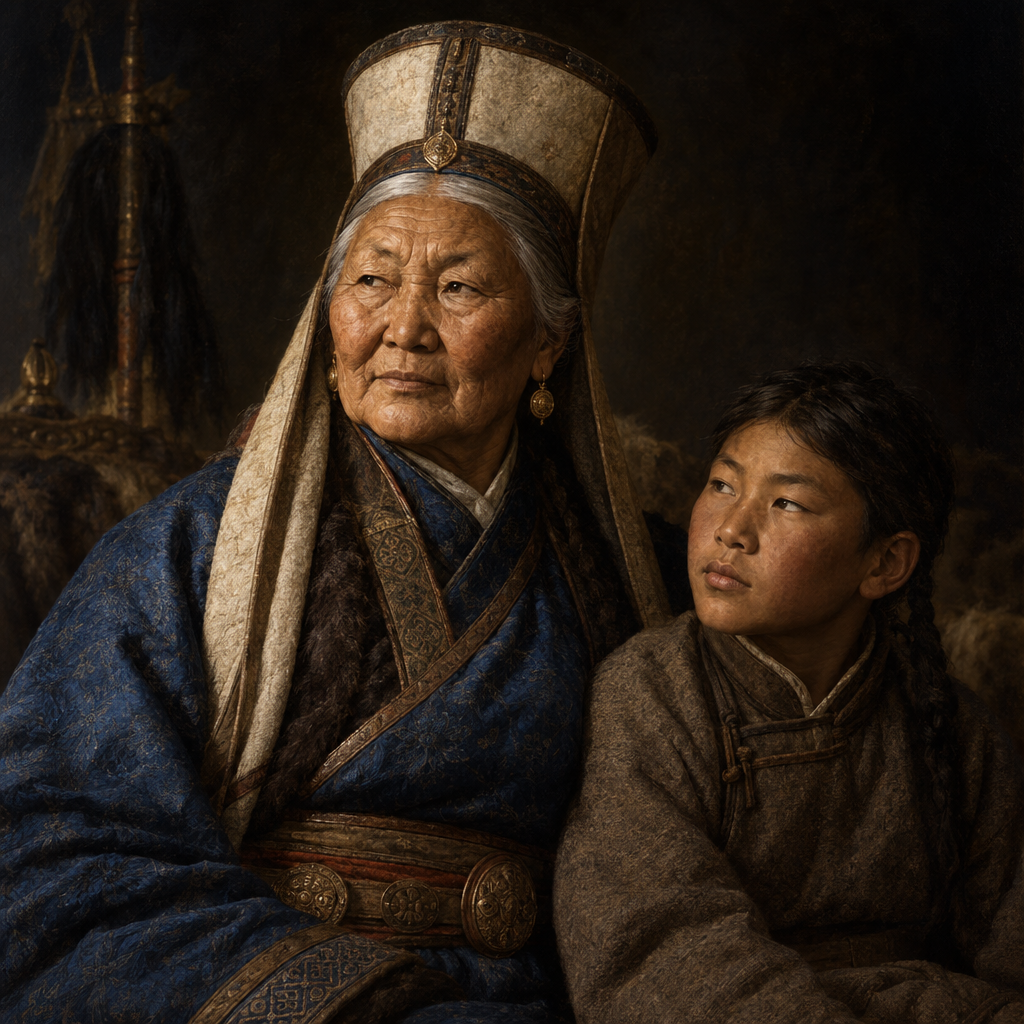 Portrait interpretation of The Mongols of the Empire (AI-generated artwork, not documentary evidence)