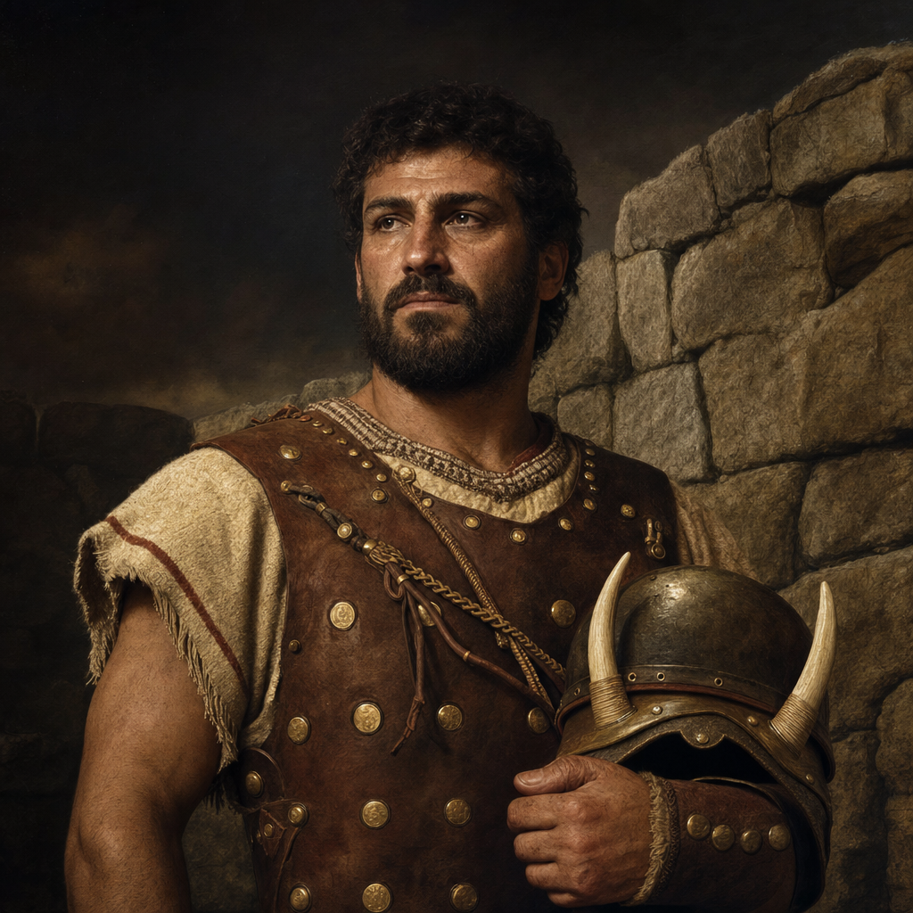 Portrait interpretation of The Mycenaeans of Tiryns (AI-generated artwork, not documentary evidence)