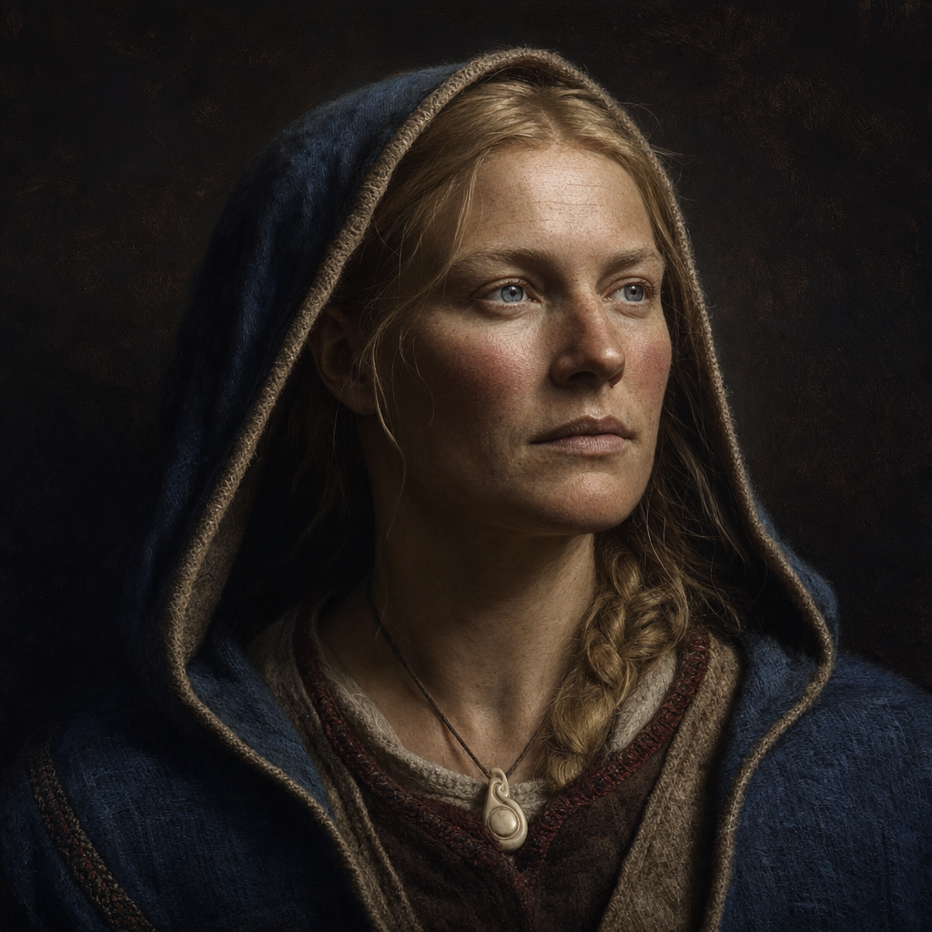 Portrait interpretation of The Norse of Greenland (AI-generated artwork, not documentary evidence)