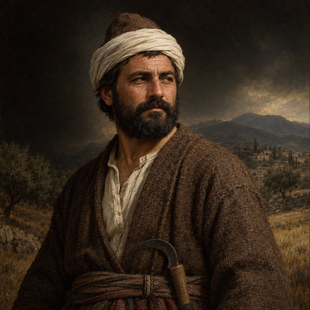 Portrait interpretation of The Ottoman-Era Villagers of Çapalıbağ (AI-generated artwork, not documentary evidence)