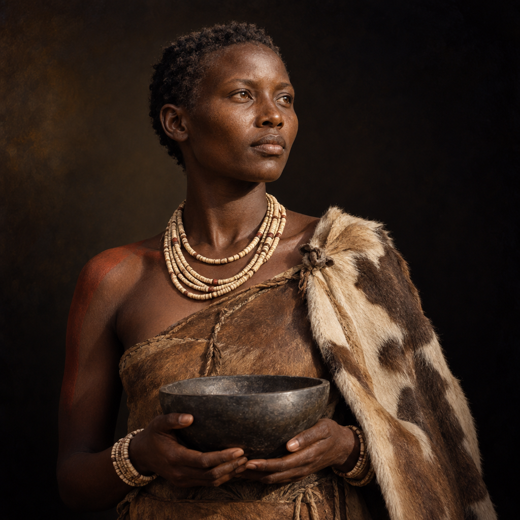 Portrait interpretation of The Pastoral Neolithic Herders of East Africa (AI-generated artwork, not documentary evidence)