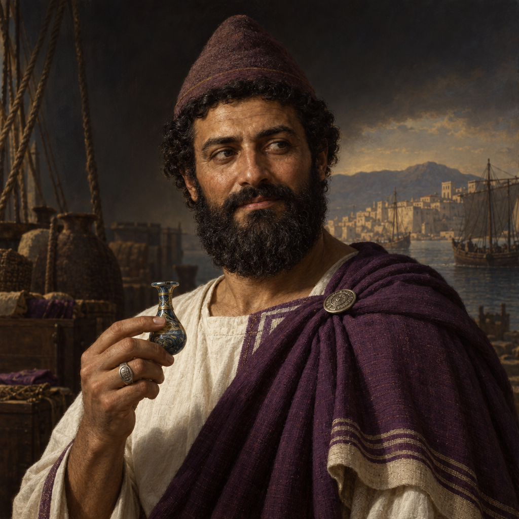 Portrait interpretation of The Phoenicians of Beirut (AI-generated artwork, not documentary evidence)