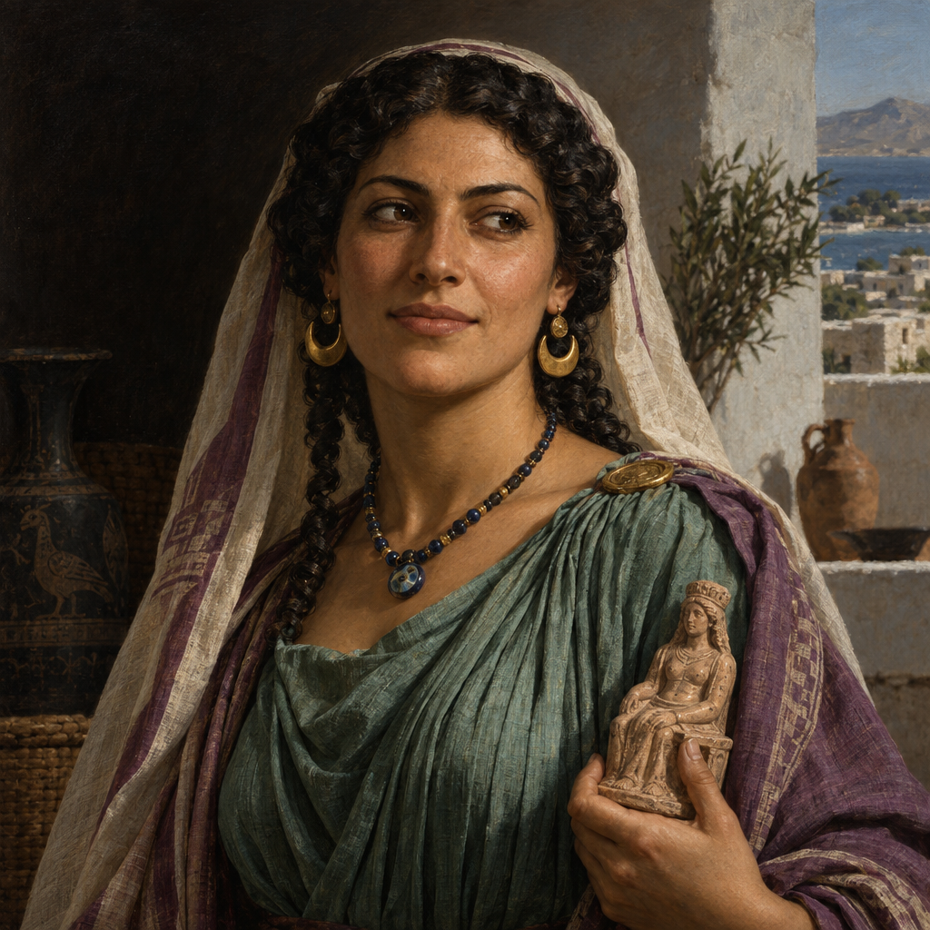 Portrait interpretation of The Punic Town of Kerkouane (AI-generated artwork, not documentary evidence)