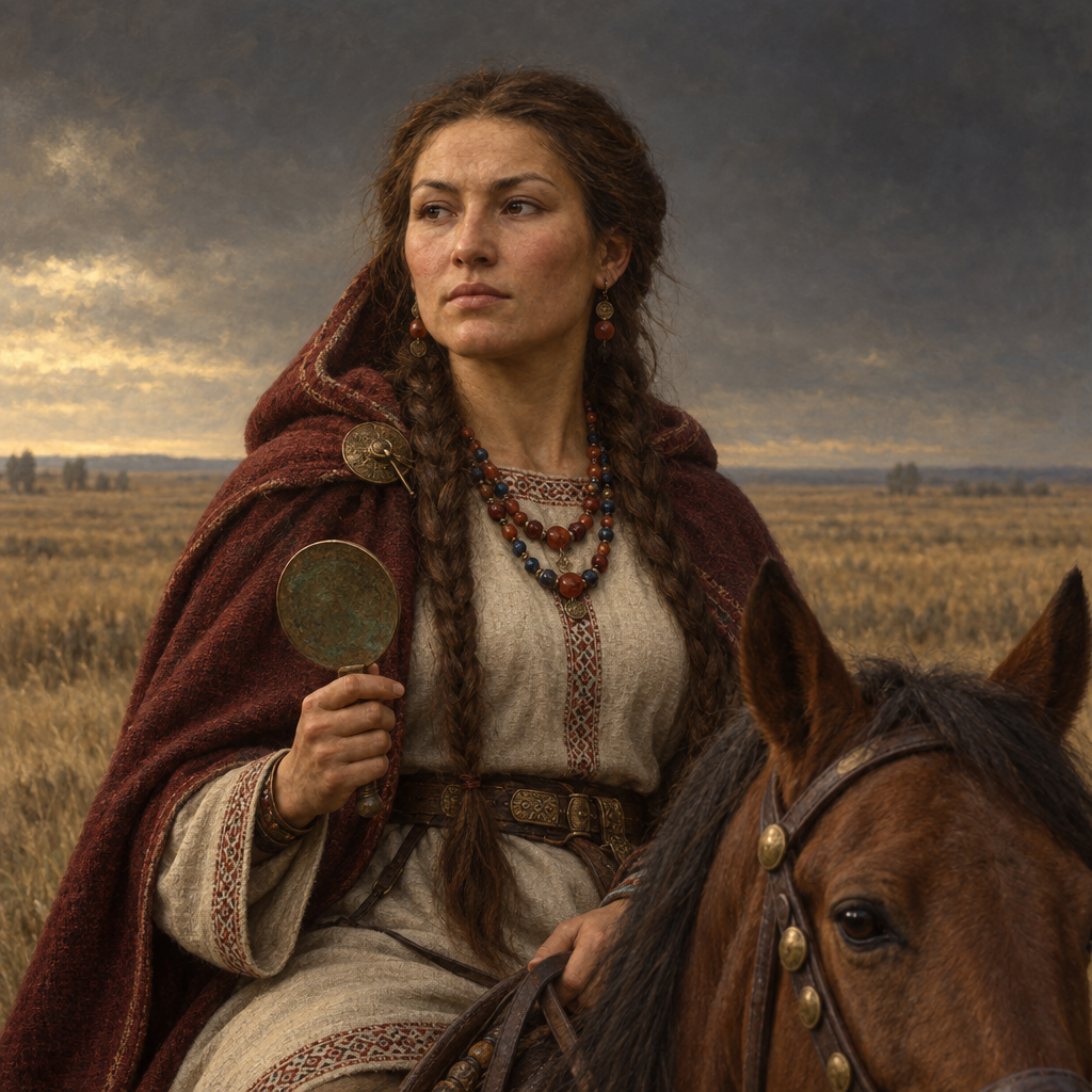 Portrait interpretation of The Sarmatians of the Great Hungarian Plain (AI-generated artwork, not documentary evidence)