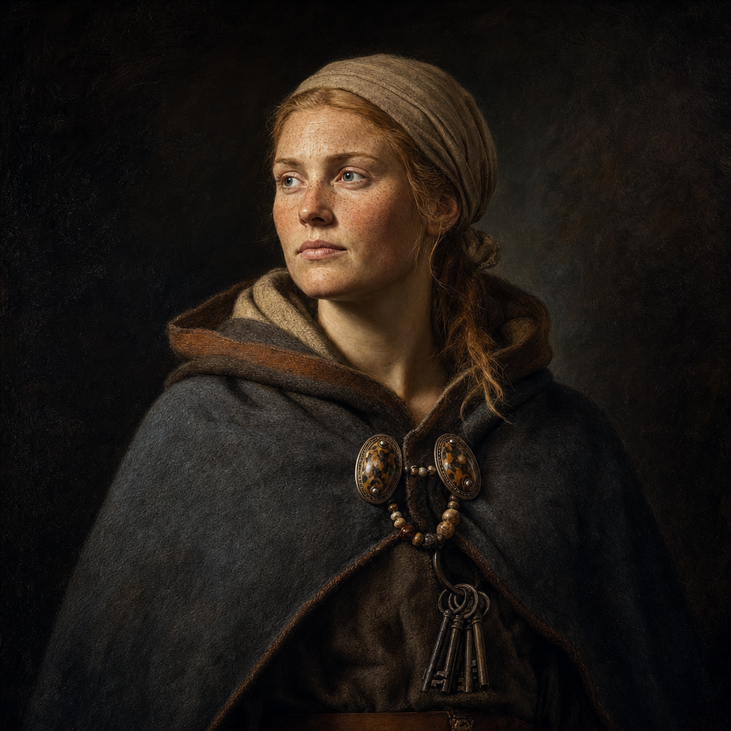 Portrait interpretation of The Settlers of Iceland (AI-generated artwork, not documentary evidence)