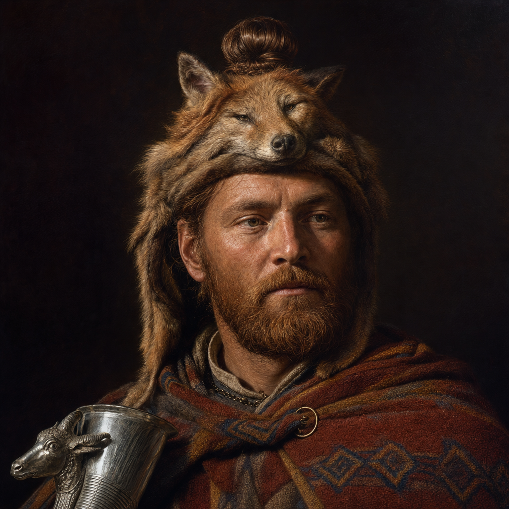 Portrait interpretation of The Thracians (AI-generated artwork, not documentary evidence)