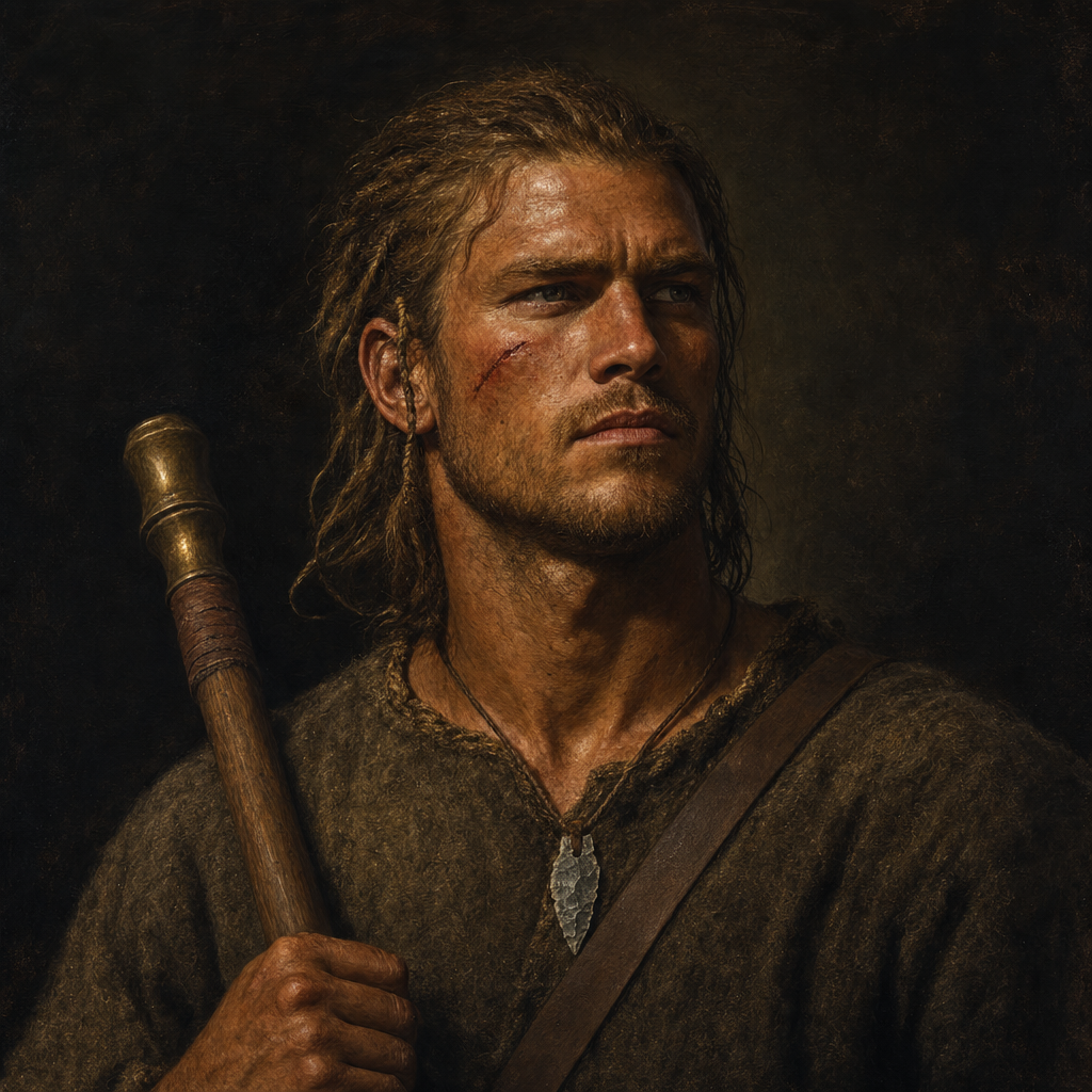 Portrait interpretation of The Tollense Warriors (AI-generated artwork, not documentary evidence)