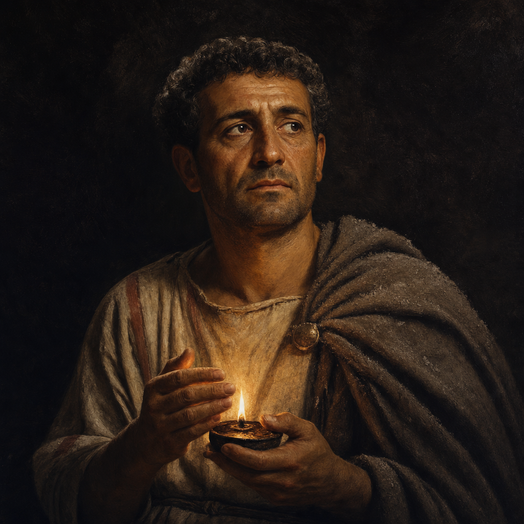 Portrait interpretation of The Victims of Pompeii (AI-generated artwork, not documentary evidence)