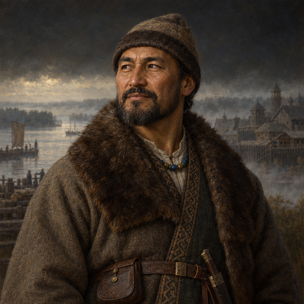 Portrait interpretation of The Volga Bulgars (AI-generated artwork, not documentary evidence)