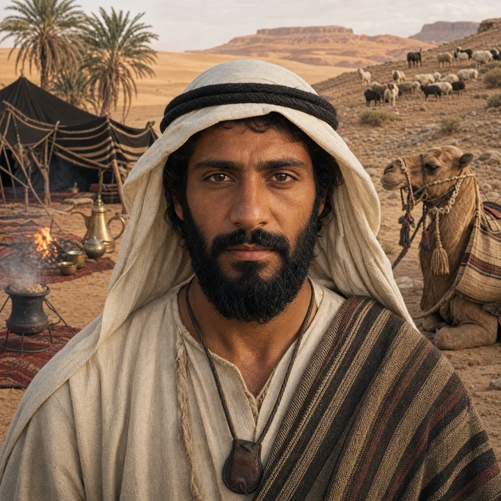 Artistic interpretation of the Arabian Peninsula (AI-generated artwork, not documentary evidence)