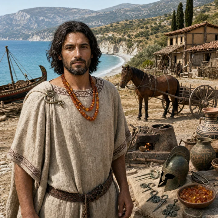 Artistic interpretation of the Italic Iron Age (AI-generated artwork, not documentary evidence)