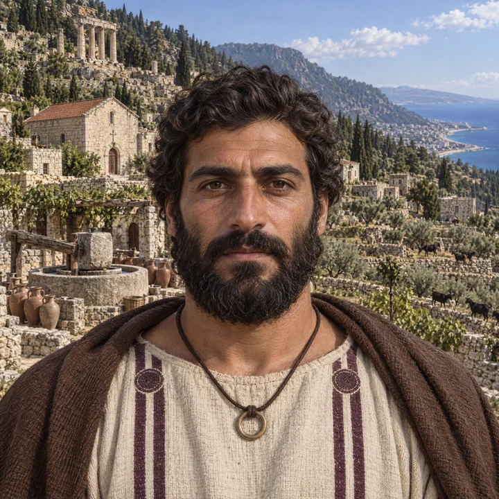 Artistic interpretation of the Late Antique Mount Lebanon (AI-generated artwork, not documentary evidence)