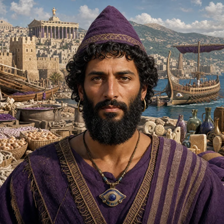 Artistic interpretation of the Phoenician (AI-generated artwork, not documentary evidence)