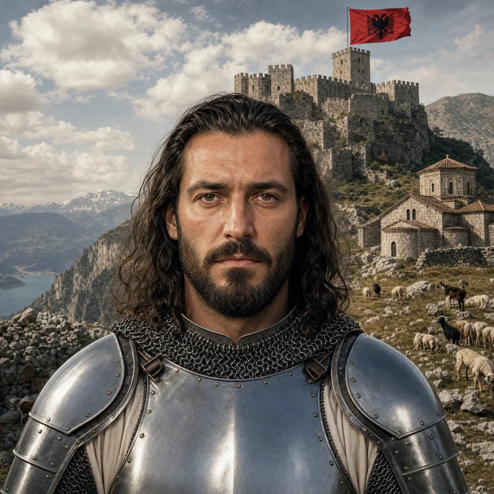 Artistic interpretation of the Proto Albanian (AI-generated artwork, not documentary evidence)