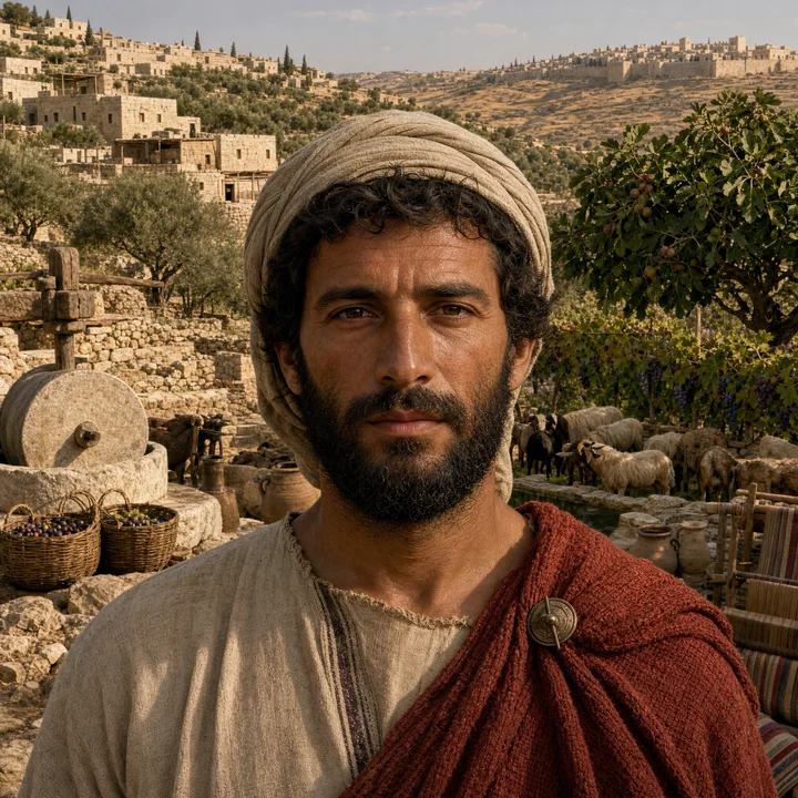 Artistic interpretation of the Southern Levant (AI-generated artwork, not documentary evidence)