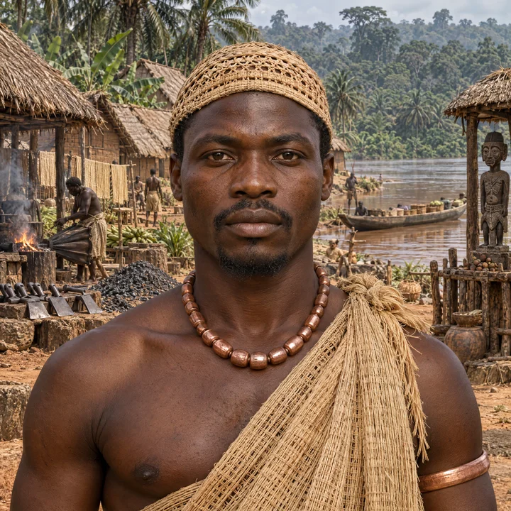 Artistic interpretation of the West-Central African Bantu (AI-generated artwork, not documentary evidence)